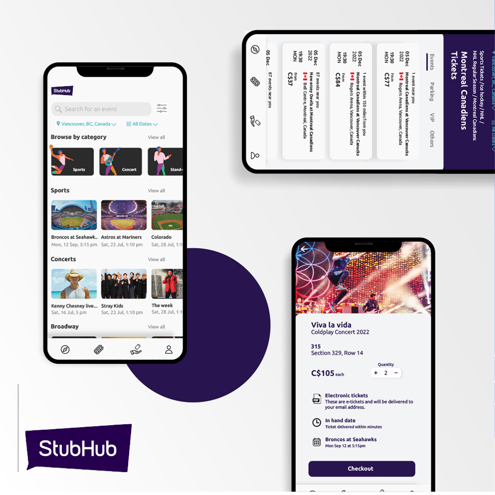 Stubhub (App Redesign)